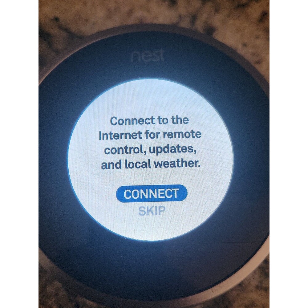 Google Nest 02A 2nd Gen 24V-60HZ Programmable Learning Thermostats, Crack Screen